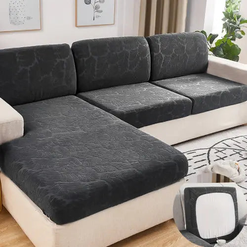 Elastic Fabric Slipcover Protector Stretchable and Washable For A Sofas